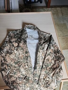 Men's Realtree-Style Camouflage Field Jacket - Green/Tan